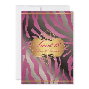 PixDezines Sweet 16/Zebra Stripes