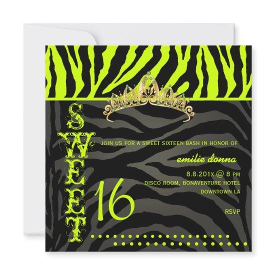 PixDezines Sweet 16/Zebra Stripes