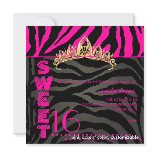 PixDezines Sweet 16/Zebra Stripes