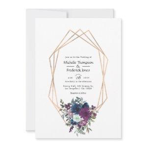 Plum and Navy Floral Wedding