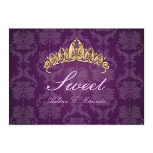 Plum Damask Sweet 16/ tiara/amethyst