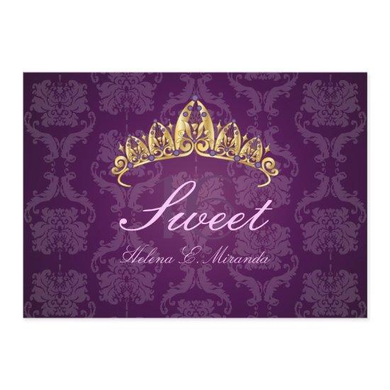 Plum Damask Sweet 16/ tiara/amethyst