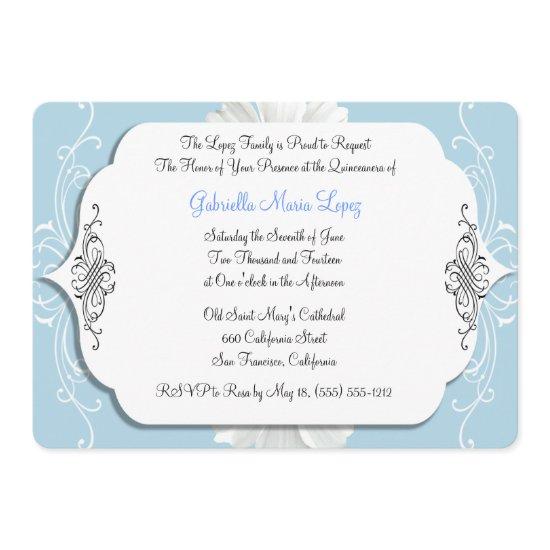 Powder Blue Quinceanera