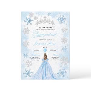 Powder Blue Winter Wonderland Quinceanera