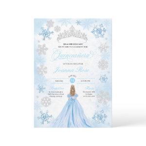 Powder Blue Winter Wonderland Quinceanera