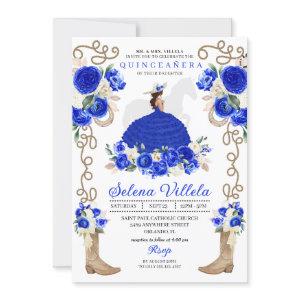 Pretty Blue Mariachi Charro Princess Quinceañera