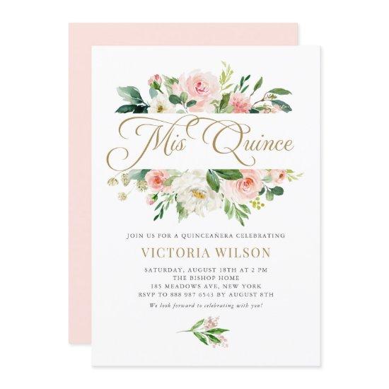 Pretty Blush Peony Mis Quince Quinceañera