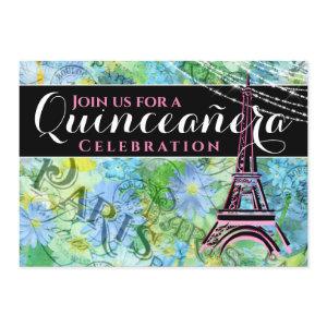 Pretty Bold Eiffel Tower Paris w/ Mass Quinceañera