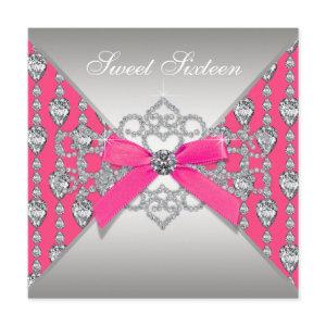 Pretty Diamond Hot Pink Birthday Party