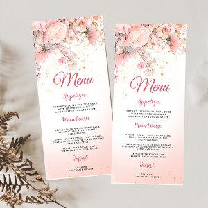 Pretty Garden Wildflowers Sweet 16  Menu