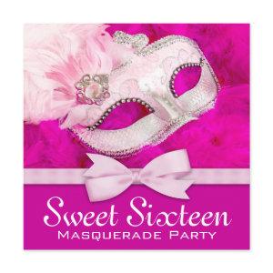 Pretty Hot Pink Masquerade Party