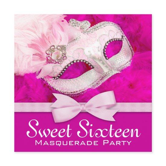 Pretty Hot Pink Masquerade Party