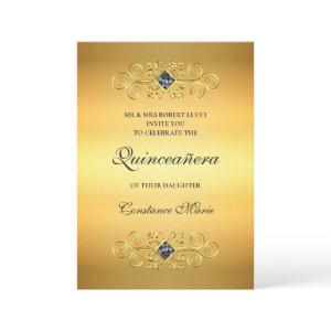 Pretty in Gold Quinceanera