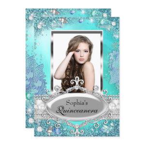 Pretty Ocean Jewel Photo Quinceanera