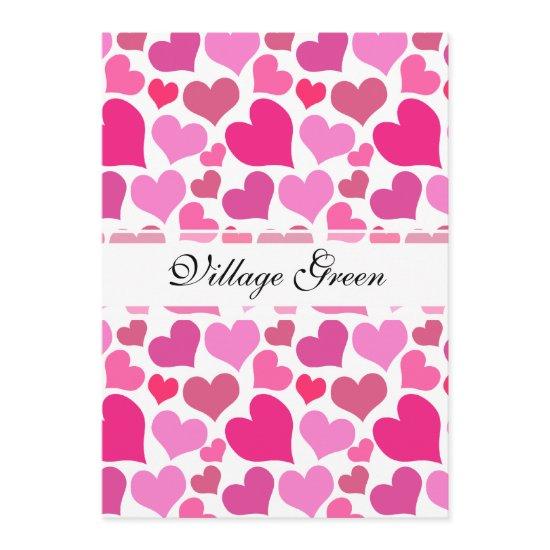 Pretty Pink Hearts for Bachelorette or Bride