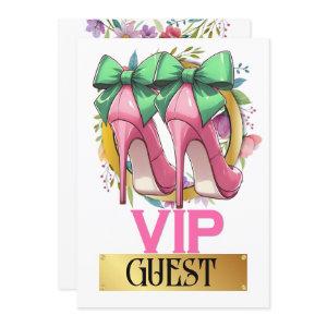 Pretty Pink High Heels VIP Guest