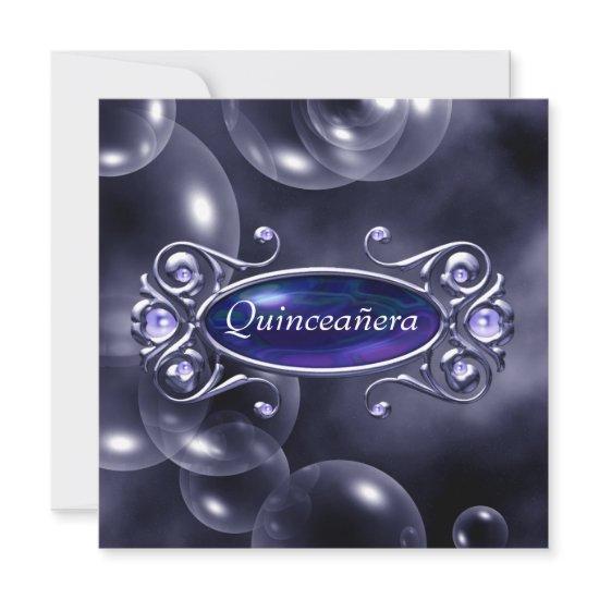 Pretty Purple Bubbles Quinceanera