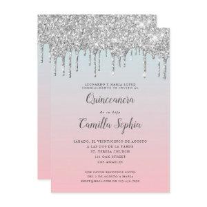 Pretty Silve Glitter Gradient Quinceañera Birthday