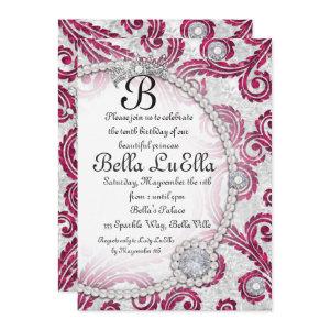 Princess Bling Diamond Pearls Party