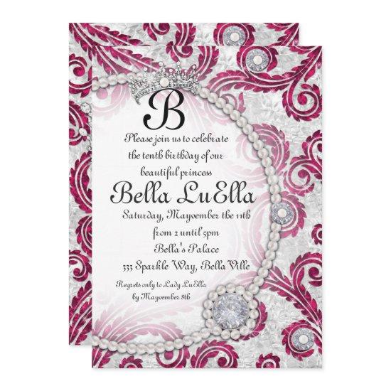 Princess Bling Diamond Pearls Party