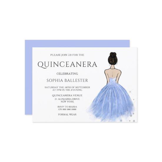 Princess Dress Blue Wonderland Quinceanera Party