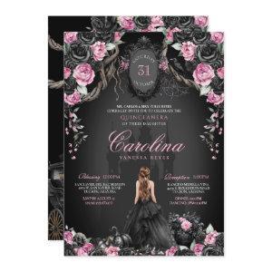 Princess Halloween Pink Black Gothic Quinceanera