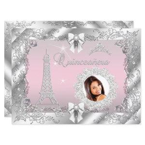 Princess Pink Quinceanera Silver Photo BIG