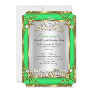 Princess Quinceanera 15th Birthday Green Lime