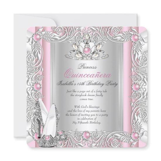 Princess Quinceanera 15th Birthday Light Pink