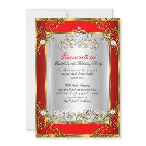 Princess Quinceanera 15th Birthday Red