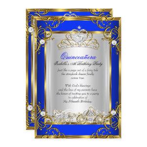 Princess Quinceanera 15th Birthday Royal Blue 2