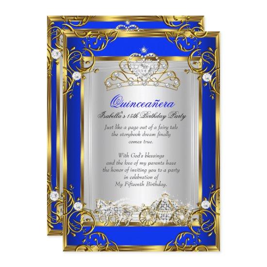 Princess Quinceanera 15th Birthday Royal Blue 2