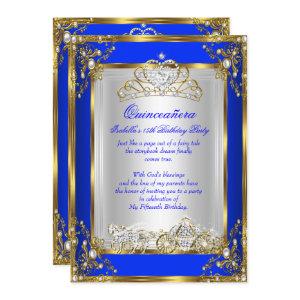 Princess Quinceanera 15th Birthday Royal Blue