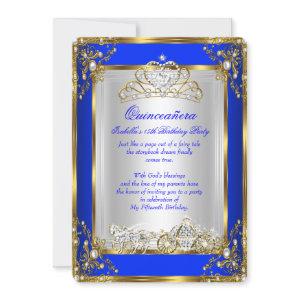 Princess Quinceanera 15th Birthday Royal Blue