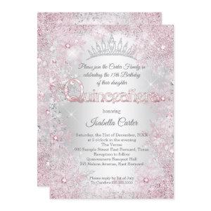 Princess Quinceanera Birthday Party Pink Silver