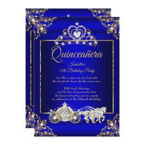 Princess Quinceanera Elite Royal Blue Gold