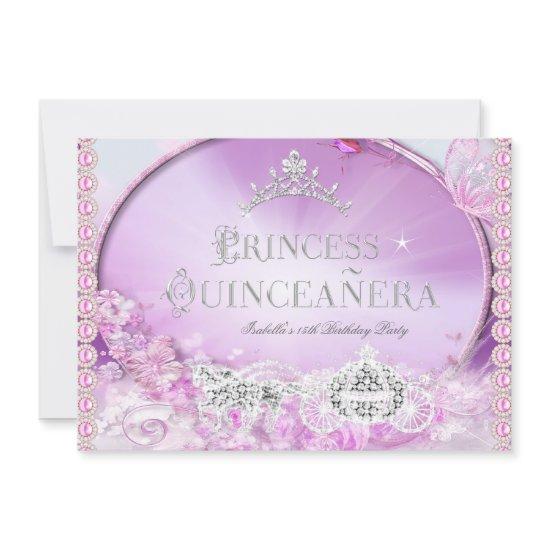 Princess Quinceanera Magical Pink Purple Silver 3