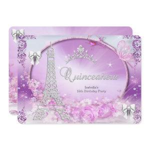 Princess Quinceanera Magical Purple Silver