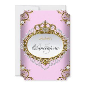 Princess Quinceanera Party Pink Gold White