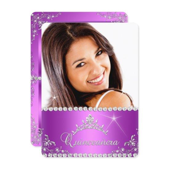 Princess Quinceanera Photo Purple Pink