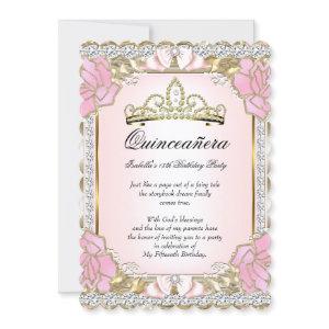 Princess Quinceanera Pink Gold 15th Birthday 2