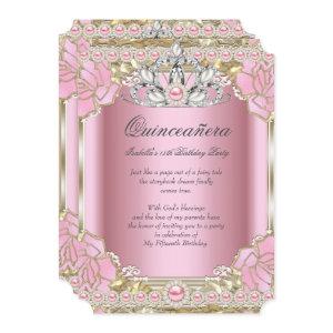 Princess Quinceanera Pink Pearl Birthday Party