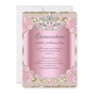 Princess Quinceanera Pink Pearl Birthday Party