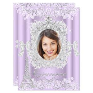 Princess Quinceanera Purple Lace Photo Large