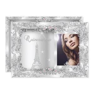 Princess Quinceanera Silver Photo Party