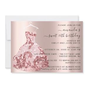 Princess Royal Rose Dress Sweet 16th Quinceañera