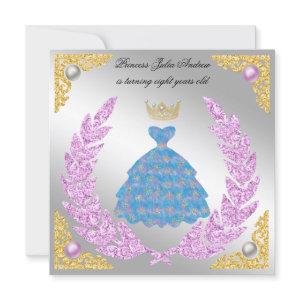 Princess Silver & Gold White Pearls Crown Birthday