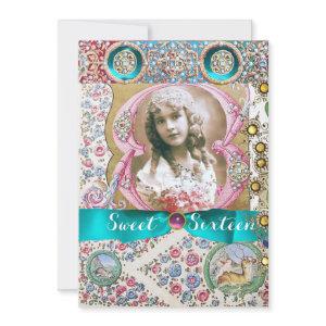 PRINCESS SWEET 16 BIRTHDAY PARTY ,FLORAL GEMSTONES