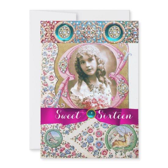 PRINCESS SWEET 16 BIRTHDAY PARTY ,FLORAL GEMSTONES