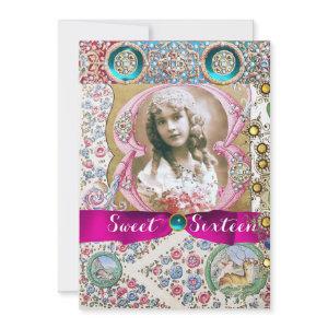 PRINCESS SWEET 16 BIRTHDAY PARTY ,FLORAL GEMSTONES